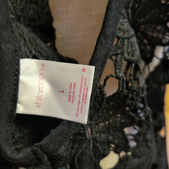 Black lace coverup - Picture 2 of 4